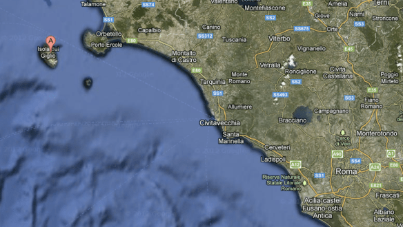 Costa Concordia Karte